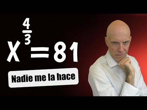 Ecuación con exponente fraccionario. Todos olvidan 3 soluciones🤯