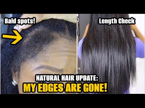 MY EDGES ARE GONE! NATURAL HAIR UPDATE 2024 FT Curls Queen Kinky Hair Clip Ins