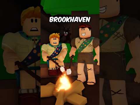 Fui Acampar em Brookhaven e Encontrei um Monstro! 😱