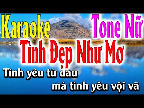 Tình Đẹp Như Mơ Karaoke Tone Nữ karaoke Lâm Organ – Beat Mới