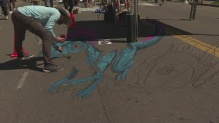YouTube video thumbnail: Chalk Art Festival Returns to Denver