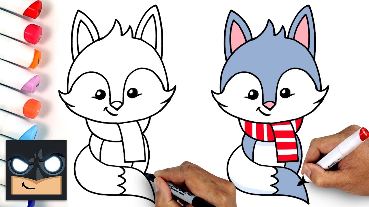 How To Draw Cute Arctic Fox
