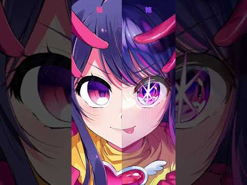 【推しの子】姉妹でアイちゃん目イキング塗り比べ！#shorts  #イラストメイキング #イラスト #推しの子