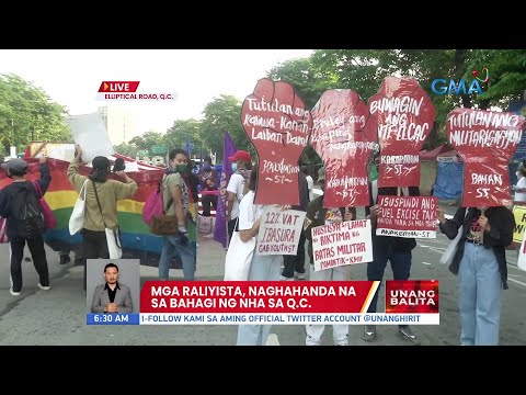 Mga Raliyista Naghahanda Na Sa Bahagi Ng NHA Sa QC Videos GMA News Online