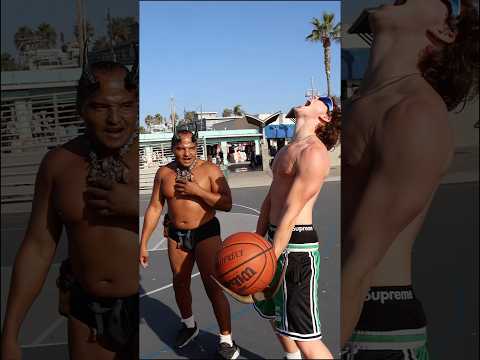 Paying the homeless everytime they score in a 1v1🔥🤑