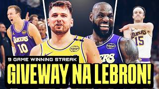 LeBron James Nag GIVEWAY na! Lakers 9 game winning streak! Luka Doncic 40 points per game!