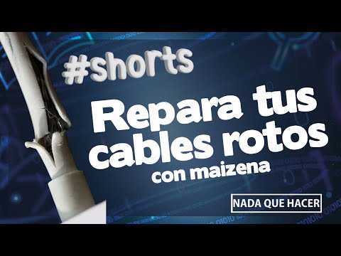 #shorts repara tus cables rotos fácil  con maizena y silicon#sugru #casero repara lo que sea