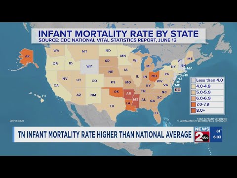 YouTube video thumbnail: Tennessee Infant Mortality Rate Higher Than National Average