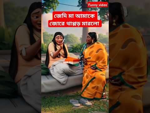জেদি মা আমাকে থাপ্পড় মারলো কেনো 😢😄 ফানি ভিডিও funny ভিডিও #shorts #funny #comedy #youtubeshorts