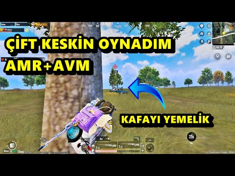 ÇİFT KESKİN OYNADIM ! AMR + AVM BATUR GAME SOLO SQUAD MÜTHİŞ MAÇ PUBG MOBİLE