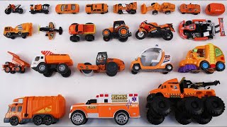 Learn Orange Color with Vehicles for Kids + More Educational Videos