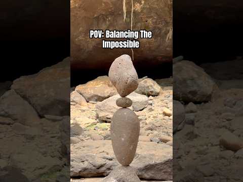 What looks impossible is often just unseen balance. #rockbalancing