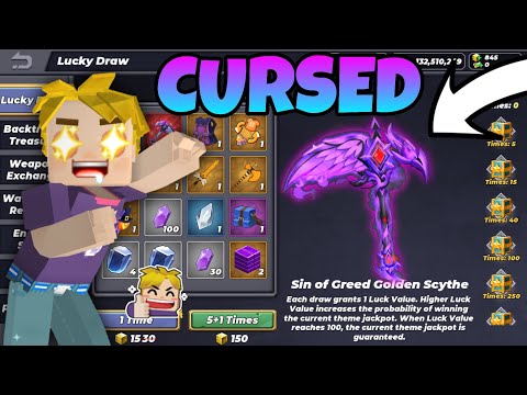 New "CURSED SCYTHE" in SkyBlock Blockman go 😍
