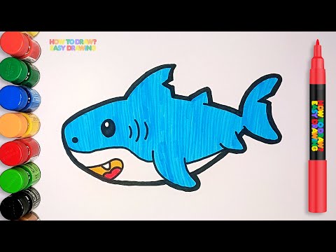 How to Draw a Shark Step by Step | Easy Drawing Tutorial for Kids