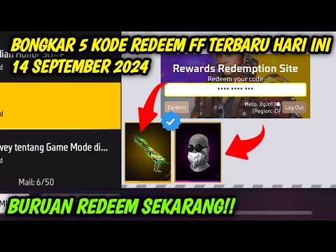 KODE REDEEM FF TERBARU HARI INI 14 SEPTEMBER 2024