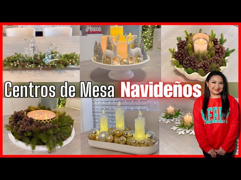 6 CENTROS de MESA para NAVIDAD 2024 / Decoración Navideña / Christmas Centerpieces DIY