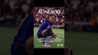✅️ALINEACIÓN OFICIAL DEL FCBARCELONA🔵🔴 FRENTE AL RAYO #fcbarcelona #laliga #rayovallecano