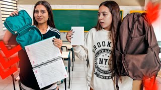 O QUE SOBROU DO NOSSO MATERIAL ESCOLAR DE 2025?! 📚😂