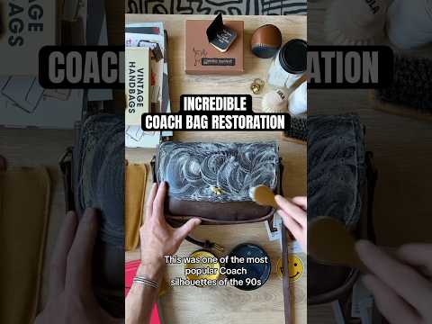 #HowTo #Coach #Restoration Via IG @willdernesstyler #Vintage #YoutubeShorts #Fashion #DIY