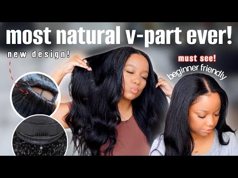 SEW IN? OR V-PART?🔥 MUST SEE!  UPGRADED EASI CONTOUR YAKI V-PART | MOST NATURAL INSTALL | UNICE