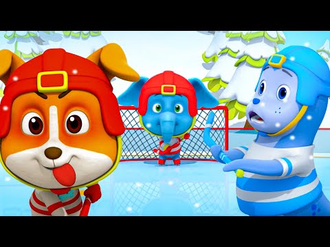 Ice Hockey + More Preschool Kids Funny Cartoon Videos