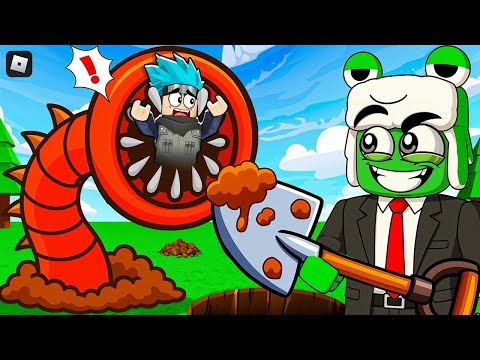 روبلوكس: دودة الرمال العملاقة بلعت صديقي قدامي!! 😱🎮