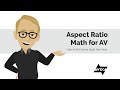 Calculating Diagonal Dimensions in Aspect Ratios