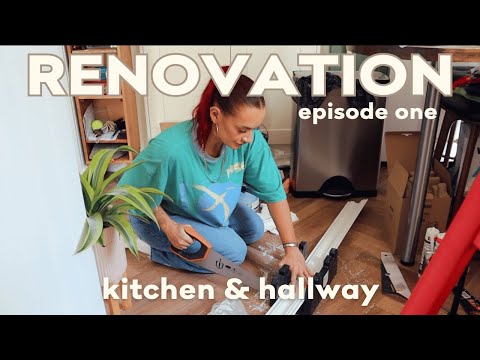 RENOVATION VLOGS | DIY KITCHEN TRANSFORMATION! Part 1 | Rectangle Renovates 🏠  | EmmasRectangle