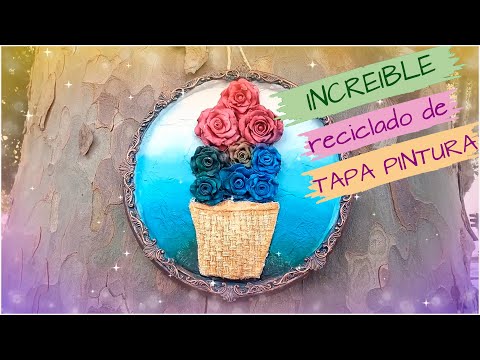 Reciclando Tapas de Pintura   Ideas Creativas para Tu Hogar