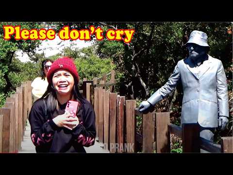 Moment terlucu dan bahagia || Human statue prank