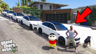 Franklin Made WORLD'S LONGEST BMW M5 With Shinchan In GTA 5