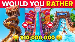 Would You Rather - Build Your Magical $10,000,000 FOOD HOUSE 🍕🌭🍟🍰🍩🍉🤑🏠🌈✨