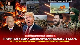 KEGIGIHAN IRAN GUNCANG DUNIA! Markas F-35 AS hancur, Trump Panik! Serangan balasan IRGC Sadis