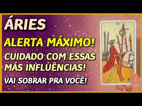 ÁRIES ♈ // ALERTA MÁXIMO! ❌⛔️- CUIDADO COM MÁS INFLUÊNCIAS... 😏⚡️😈 - VAI SOBRAR PRA VOCÊ! ⚡️💥