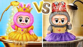 Бедная VS Богатая ЛАБУБУ Принцесса! Поделки для кукол