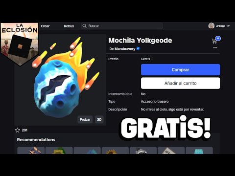 ¡RÁPIDO! SOLO ENTRA Y RECLAMA MOCHILA METEORITO DE HUEVO GRATIS EN ROBLOX | Evento Eclosión 2025