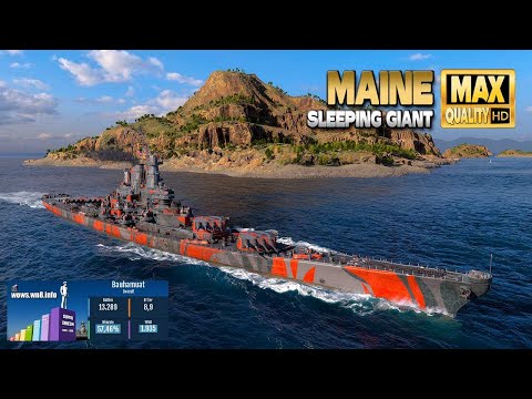 Battleship Maine  Nice shot for the win   World of Warships