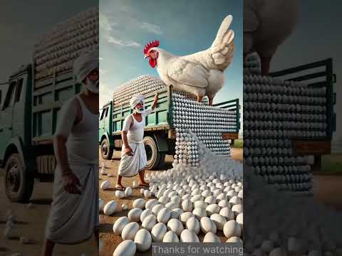 Hen, eggs and problem ๐ญ#hen #aistory #egg