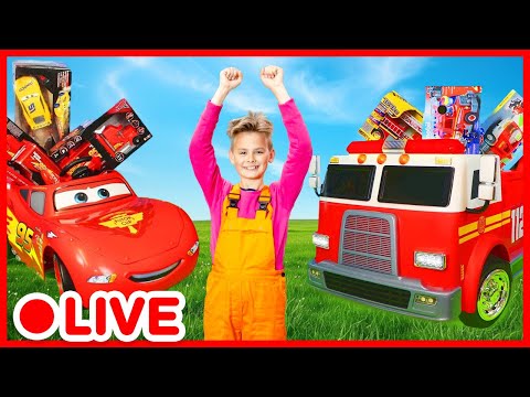 Vehicles: Trucks, Cars, and More 🚙🚘🚛 Let's Have Fun with Kids' Toys | Kidibli