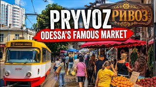Walking to Odesa's Famous Pryvoz Market | Real Street Life in 4K