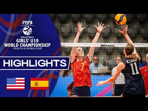 USA 🇺🇸 vs. Spain 🇪🇸 - Highlights | Girls’ U19 World Champs 2...
