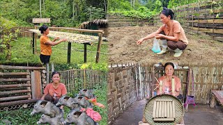 full video: 45 days of harvesting and preserving bamboo shoots, gardening, raising pigs and cooking.