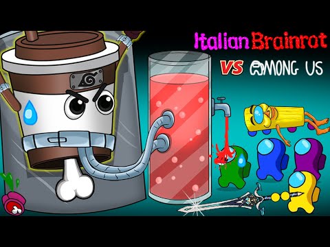 어몽어스 Among Us Vs.Capuchino Assassino (Brainrot) ANIMATION