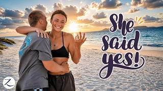 We pulled off a SURPRISE BEACH PROPOSAL! 💍  (Ep 359)