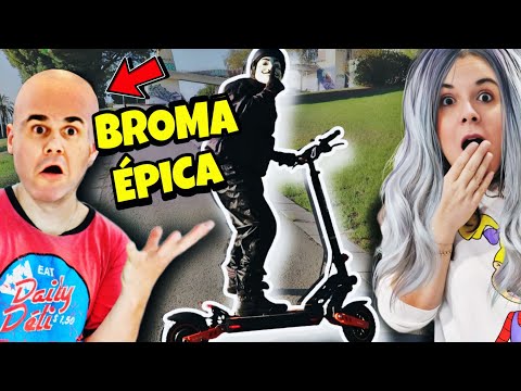 BROMA ÉPICA y EL HACKER ESCAPA EN SU PATINETE ELÉCTRICO Kukirin G2 MAX