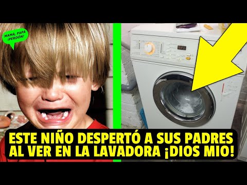 Papás Despiertan Por Los Gritos De Su Hijo, Lo Que Encuentran En La Lavadora Es Escalofriante...