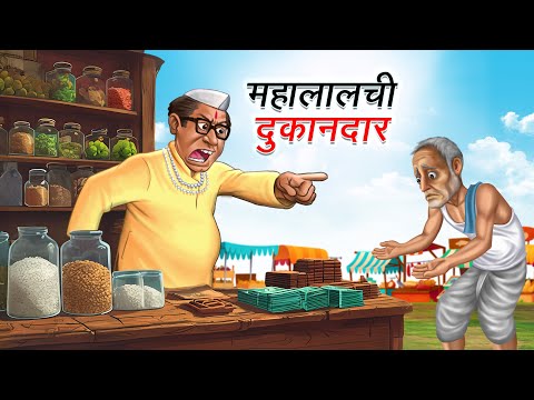 महालालची दुकानदार | MAHALALCHI DUKANDAAR | HINDI KAHANIYA | HINDI STORIES