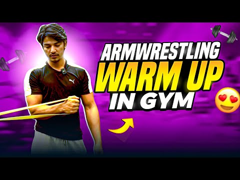 ARMWRESTLING WARMUP IN GYM🔥