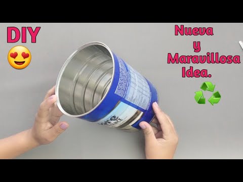 😍NUEVA Y HERMOSA IDEA Reutilizando Una Lata |Do Lixo Au Luxo | Tin Can Recycled Crafts #diy