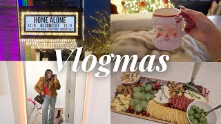 trader joes holiday finds + haul, christmas movie night, home alone concert | VLOGMAS 2025